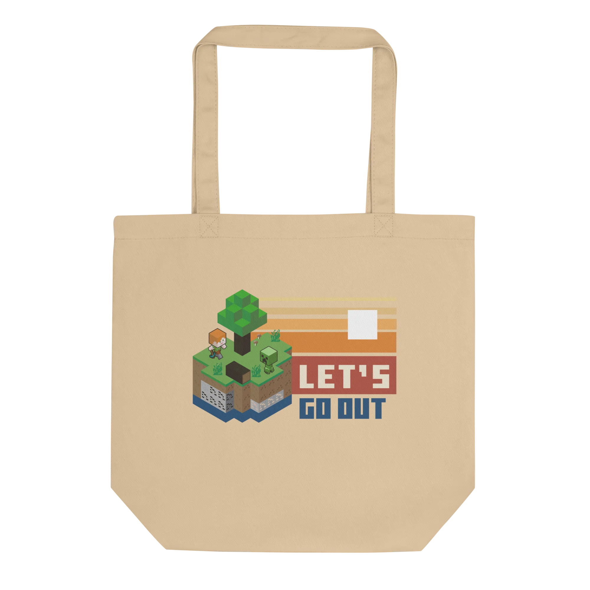 Minecraft Let's Go Out Tote Bag