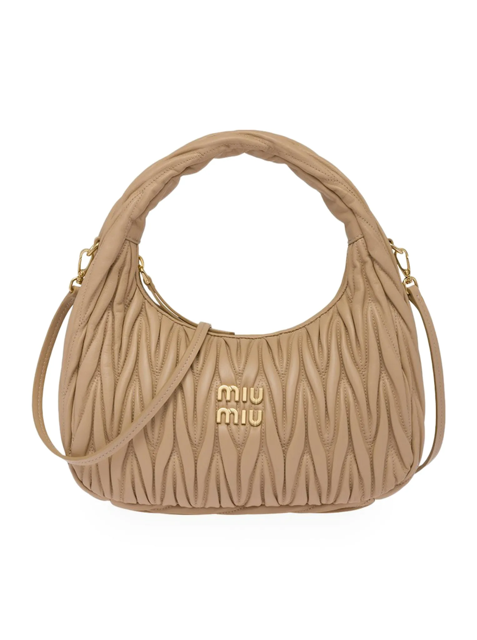 Miu Wander bag in quilted nappa