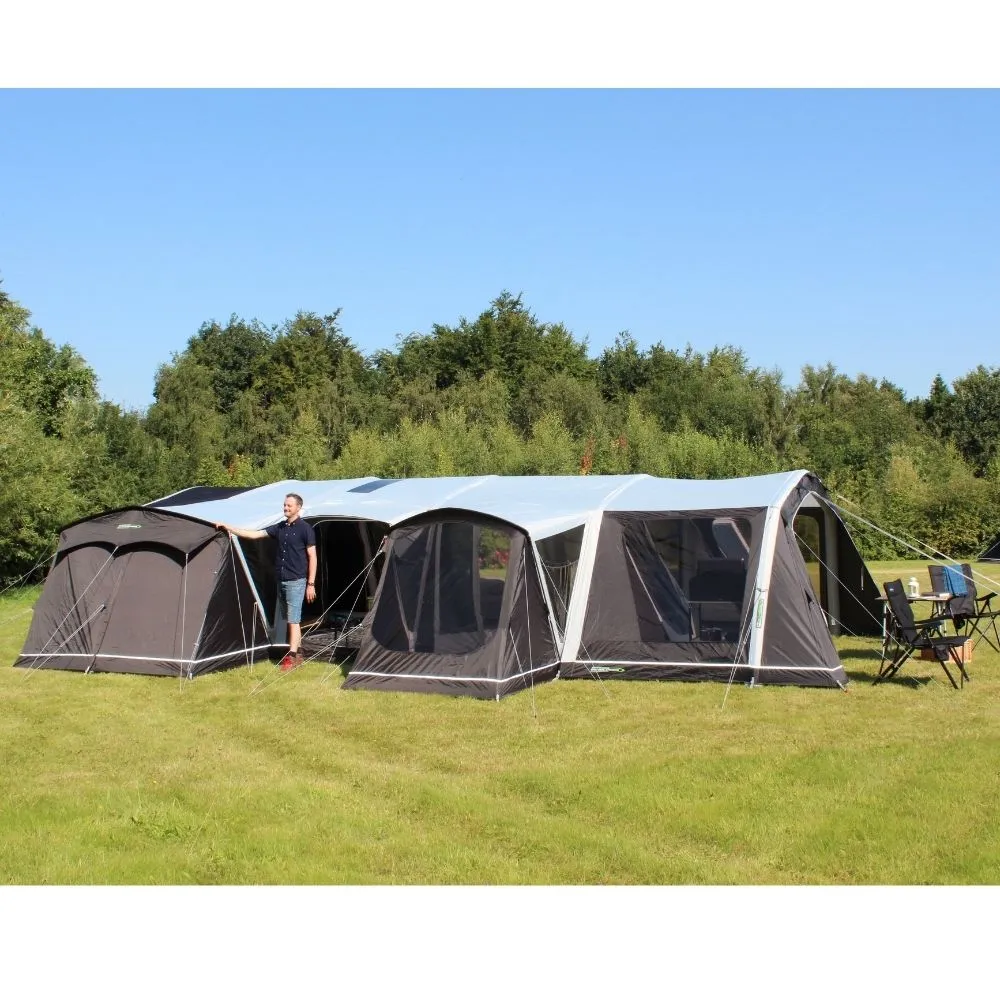 Outdoor Revolution Ozone 8.0 Safari Lodge Six ( 6) Berth Family Air Tent with Two Side Annexes ORFT3020   Free Footprint (2024)