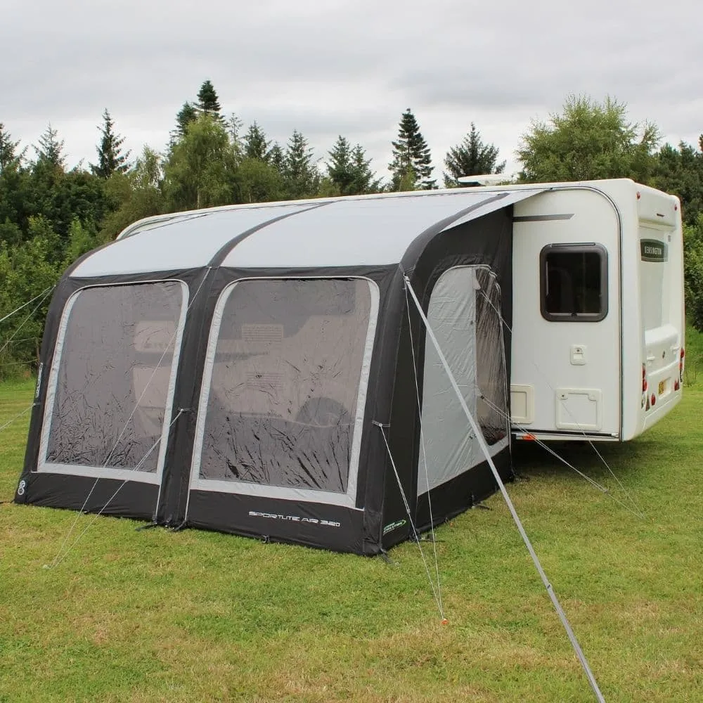 Outdoor Revolution Sportlite Air 320 Inflatable Caravan Awning ORCA1000   Free Carpet (2024)