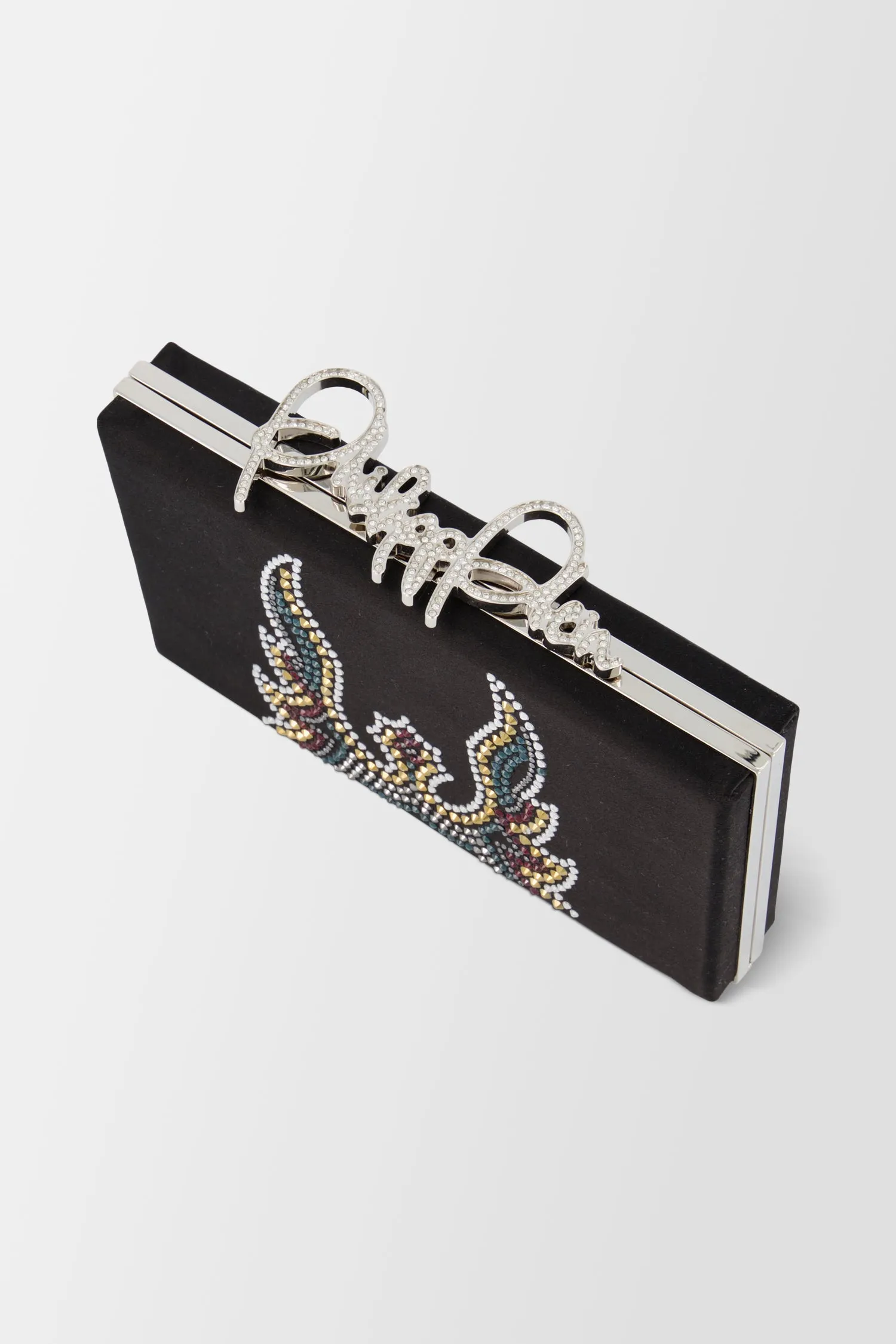 Philipp Plein Black Signature Clutch