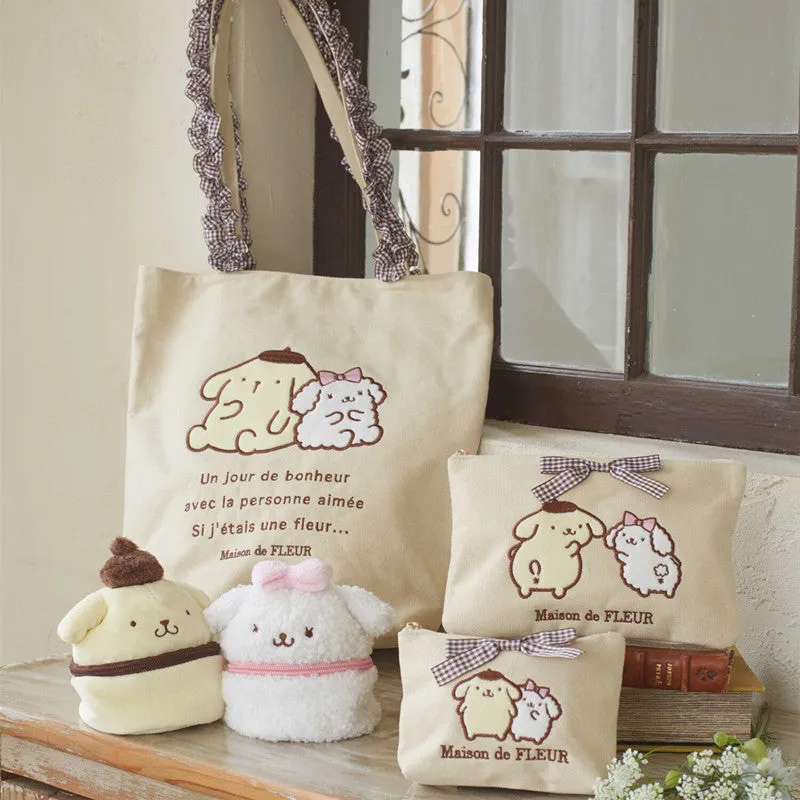 POMPOMPURIN and MACAROON x Maison de FLEUR Small Pouch