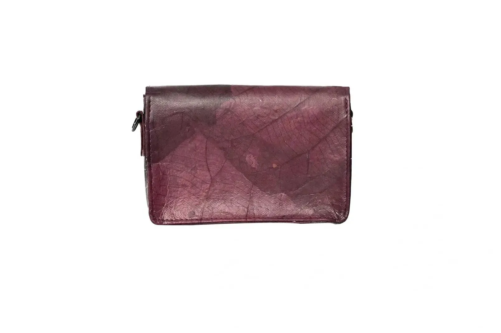 Purple Clutch Made Of Leaves by Karuna Dawn