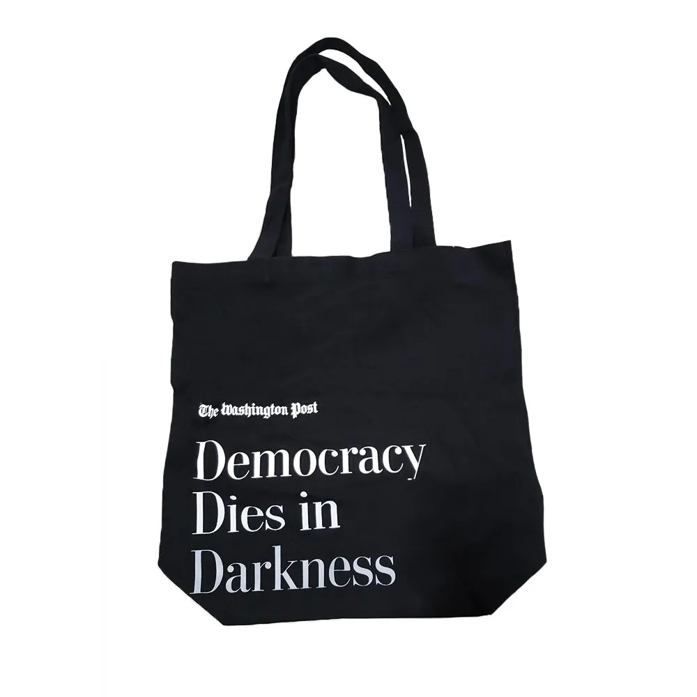 "Democracy Dies in Darkness" Tote