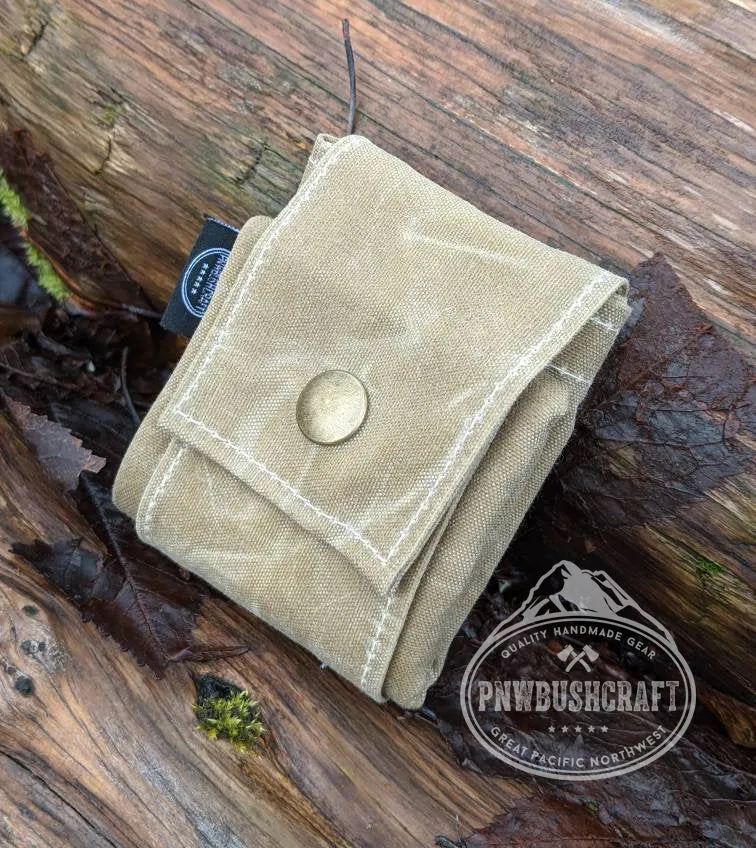 Rugged Waxed Canvas Foraging Bag, Hip Pouch by PNWBUSHCRAFT