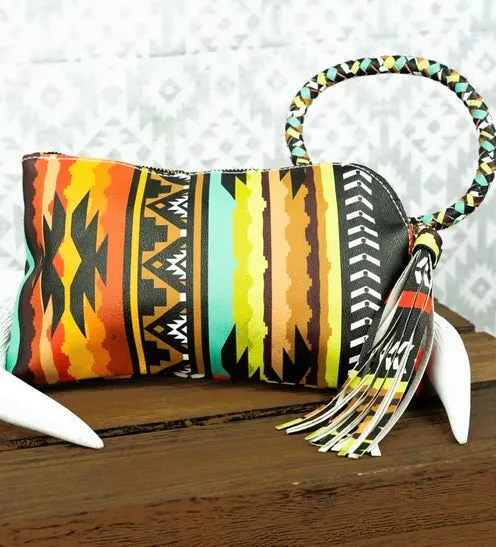 Serape bangle clutch