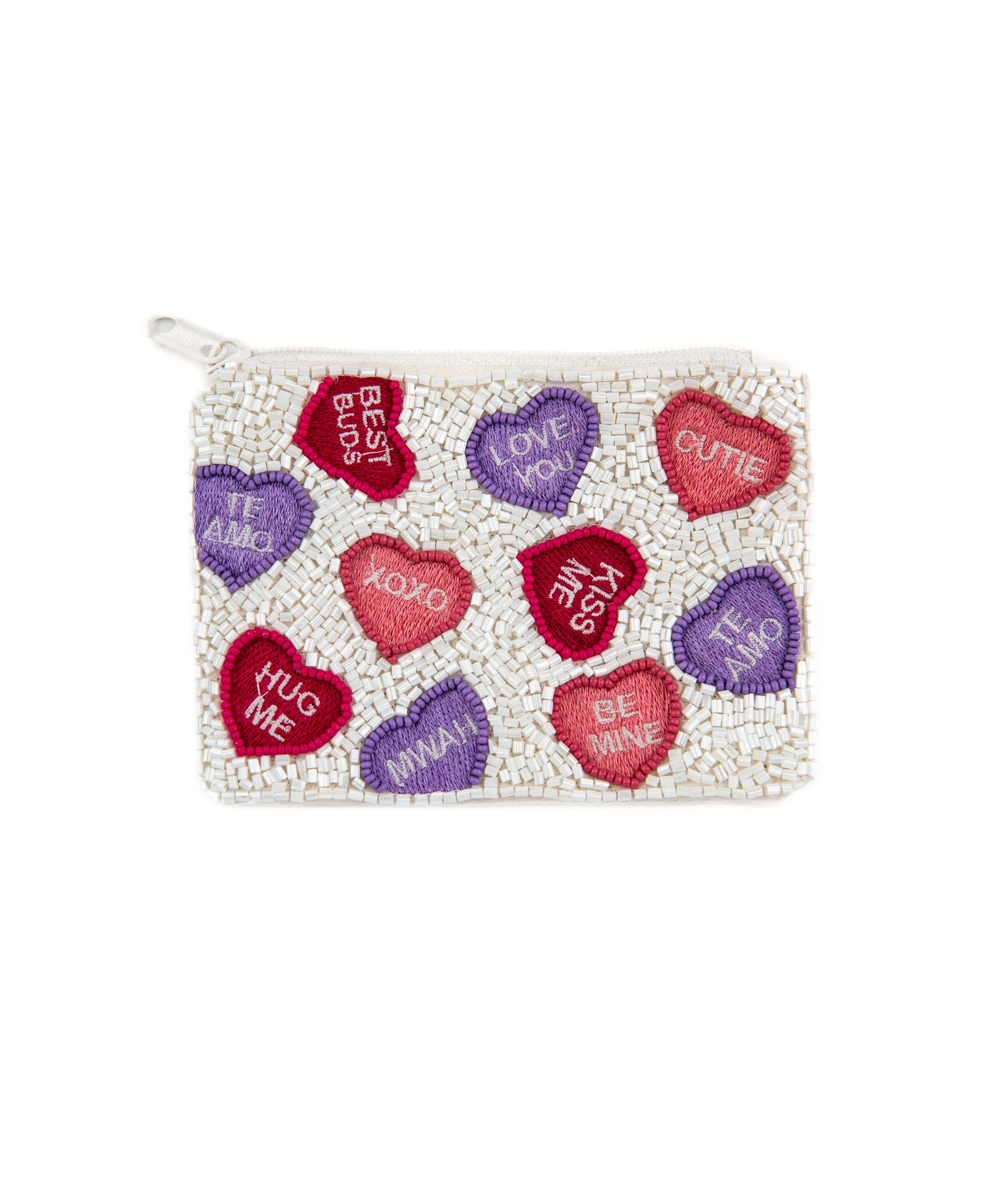 Sweethearts Beaded Pouch