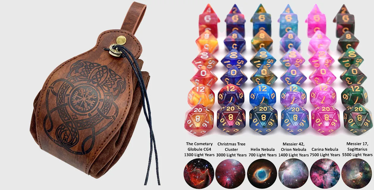 The Guild's Leather Dice Pouch & Tray