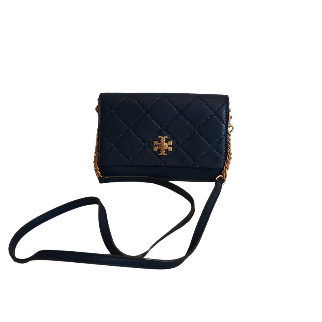 Tory Burch Navy Leather Georgia Crossbody Bag | Gently Used |