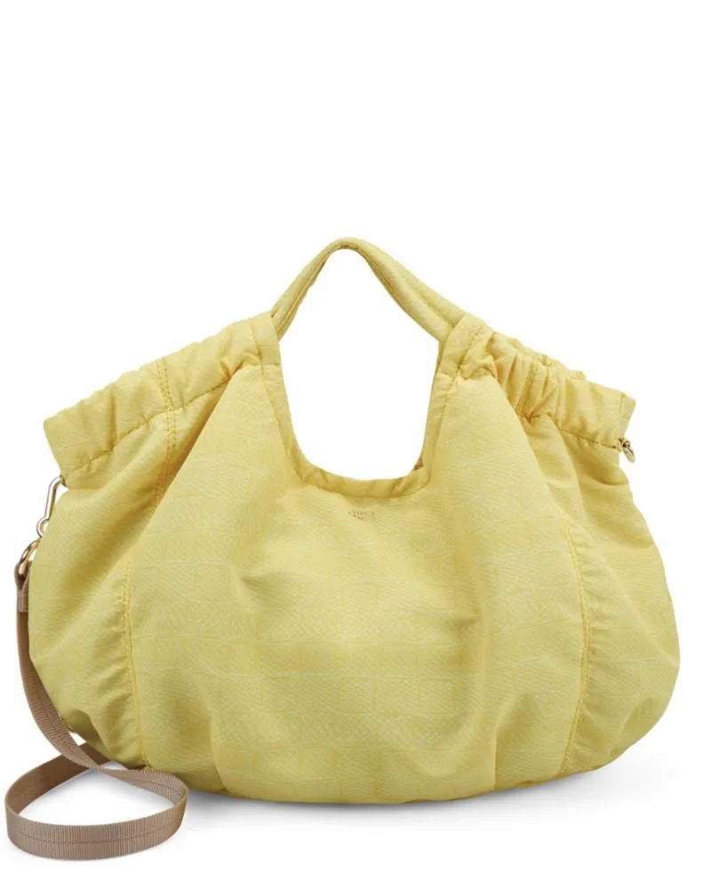 Vince Camuto Handbag HARLO SM TOTE PRIMROSE YELLOW/WOVEN SCALE PR