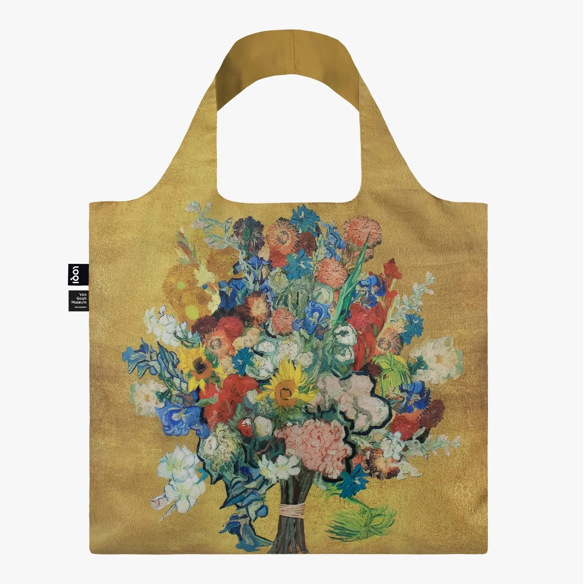 Vincent van Gogh Flower Pattern Gold Bag