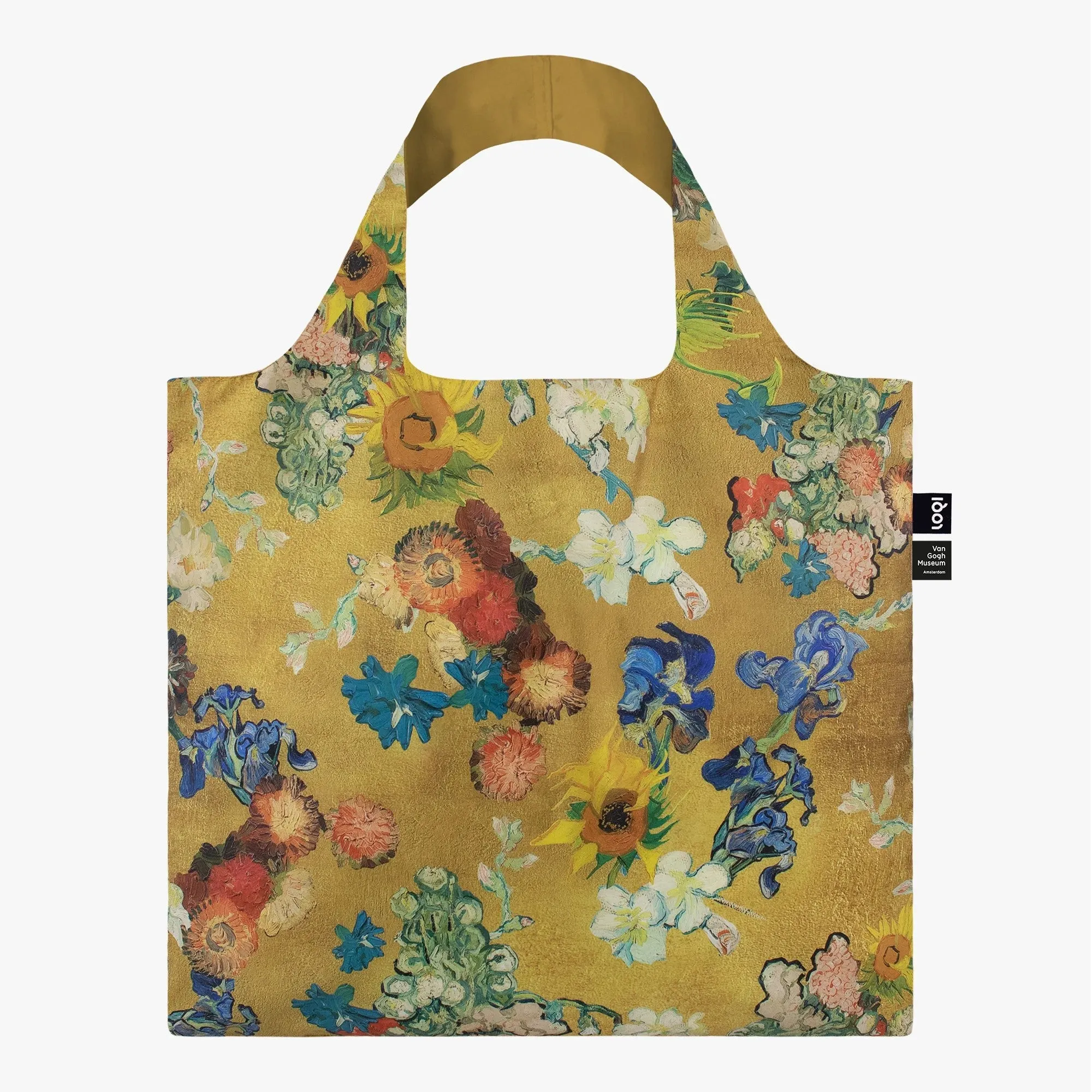 Vincent van Gogh Flower Pattern Gold Bag