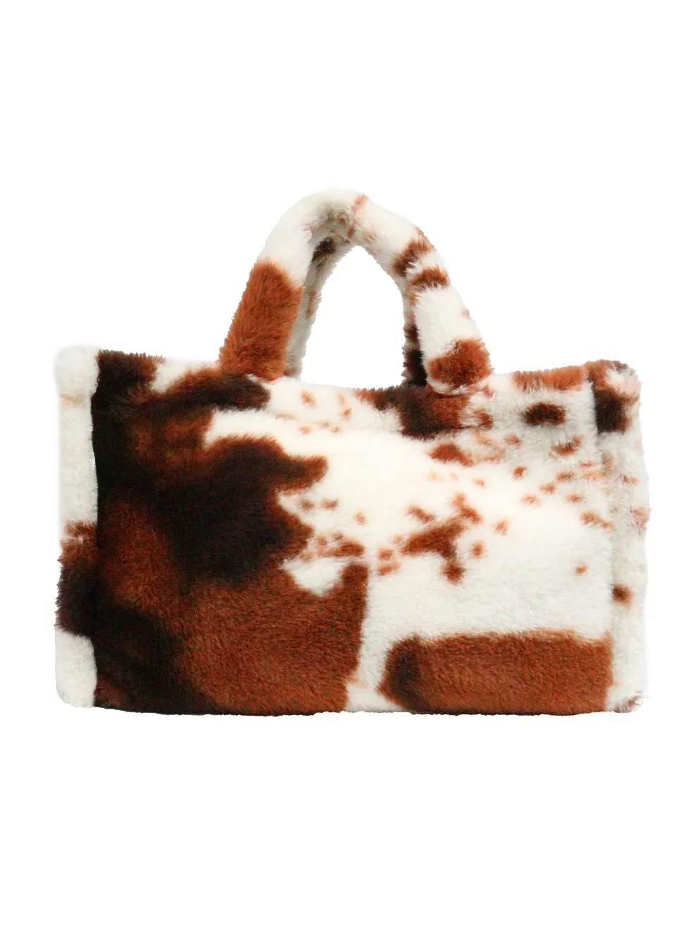 Extra Large Brown Cow Print Tote Bag